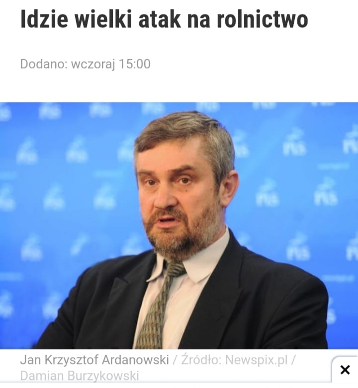 Minister Rolnictwa Jan Krzysztof Ardanowski zapowiada wojnę o prawo do maltretow